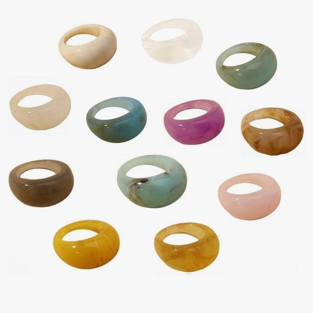 Resin Rings - pack of 12